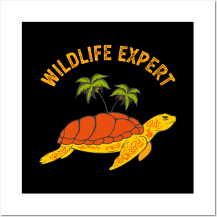 Wildlife Expert Turtle Zoo Keeper Animal Posters and Art